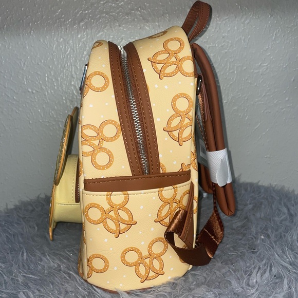 Loungefly Disney Parks Mickey Mouse Pretzel Backpack - Picture 3 of 5